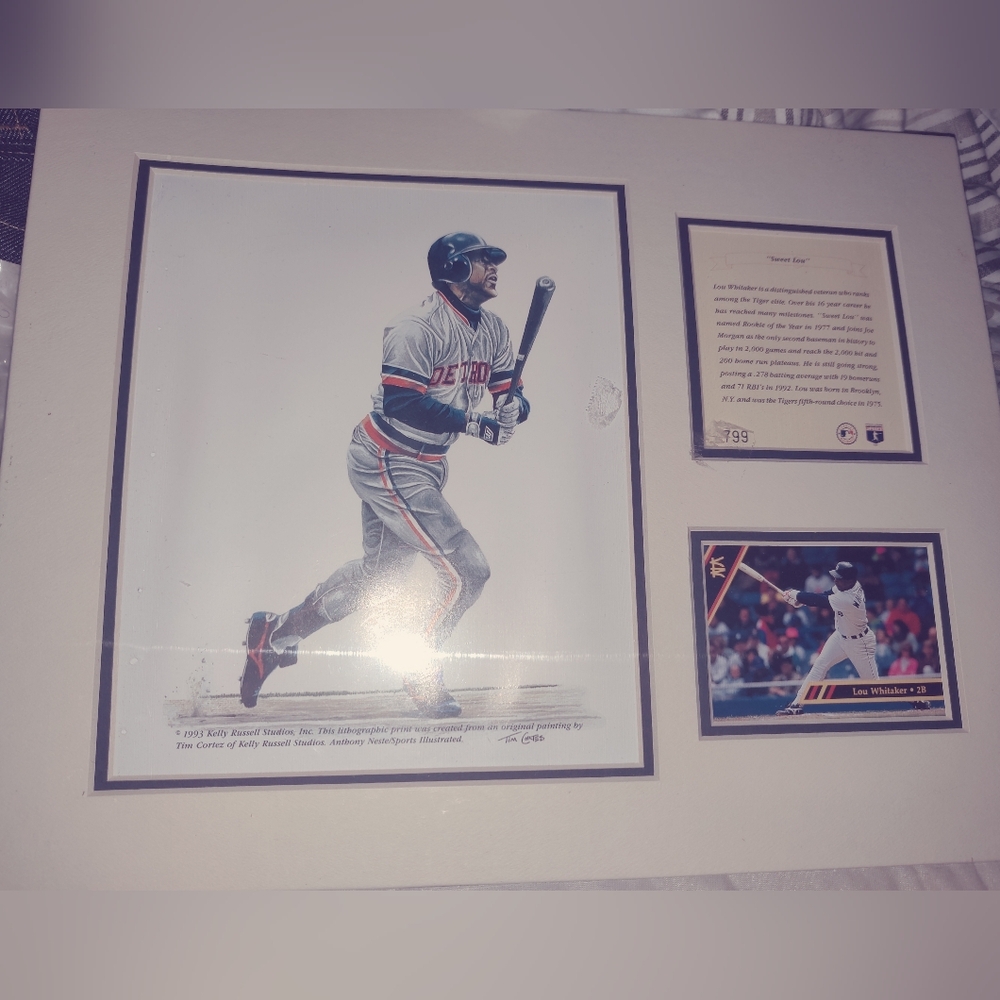 Baseball Player Art Print with Card